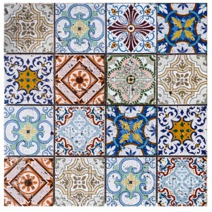 Модна мароканска мозаечна мозайка в стила на водна струя за плочки Backsplash