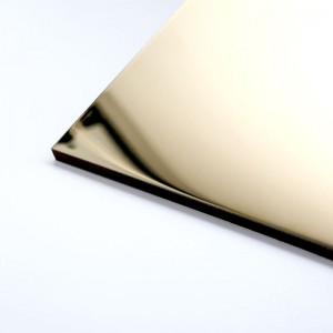 201 304 клас 4x8 Огледално покритие Златно огледало Лист от неръждаема стомана за декорация